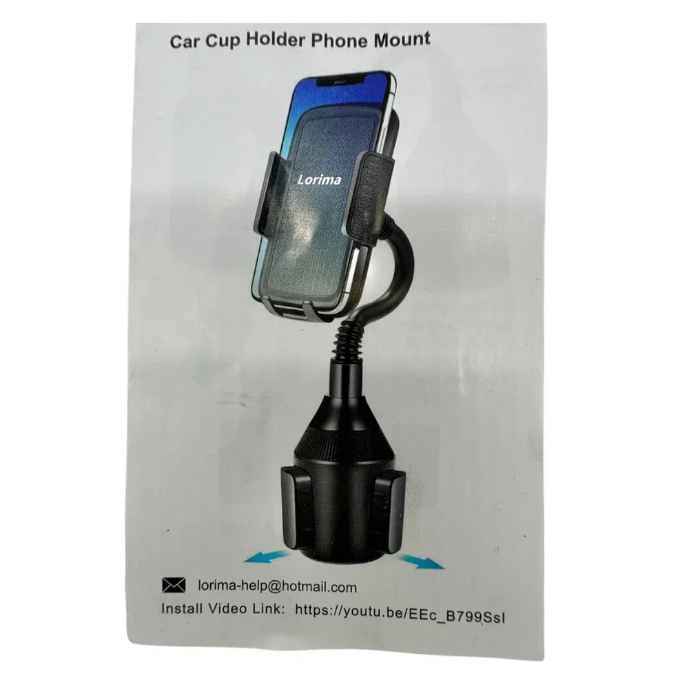 Topgo Adjustable Car Cup Holder Phone Mount With Silicone Extend Case